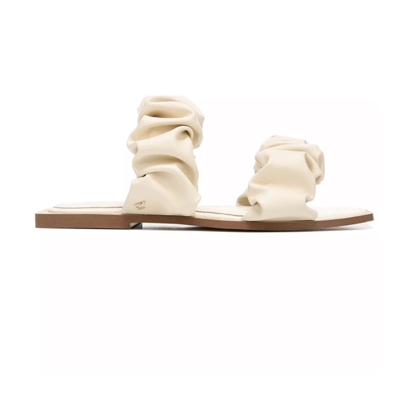 NEW Circus by Sam Edelman Women's Iggy Ruched Slide Sandals Ivory - Picture 2 of 8